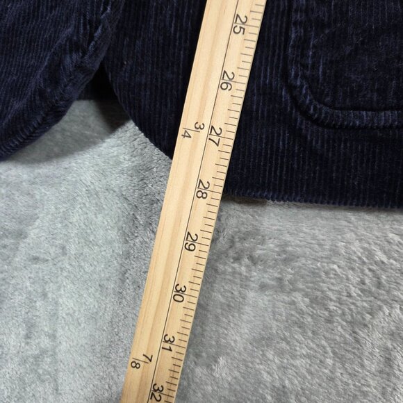 Boden Blazer Womens 10 Navy Blue Corduroy Classic Preppy Office Academia Jacket - Picture 11 of 13